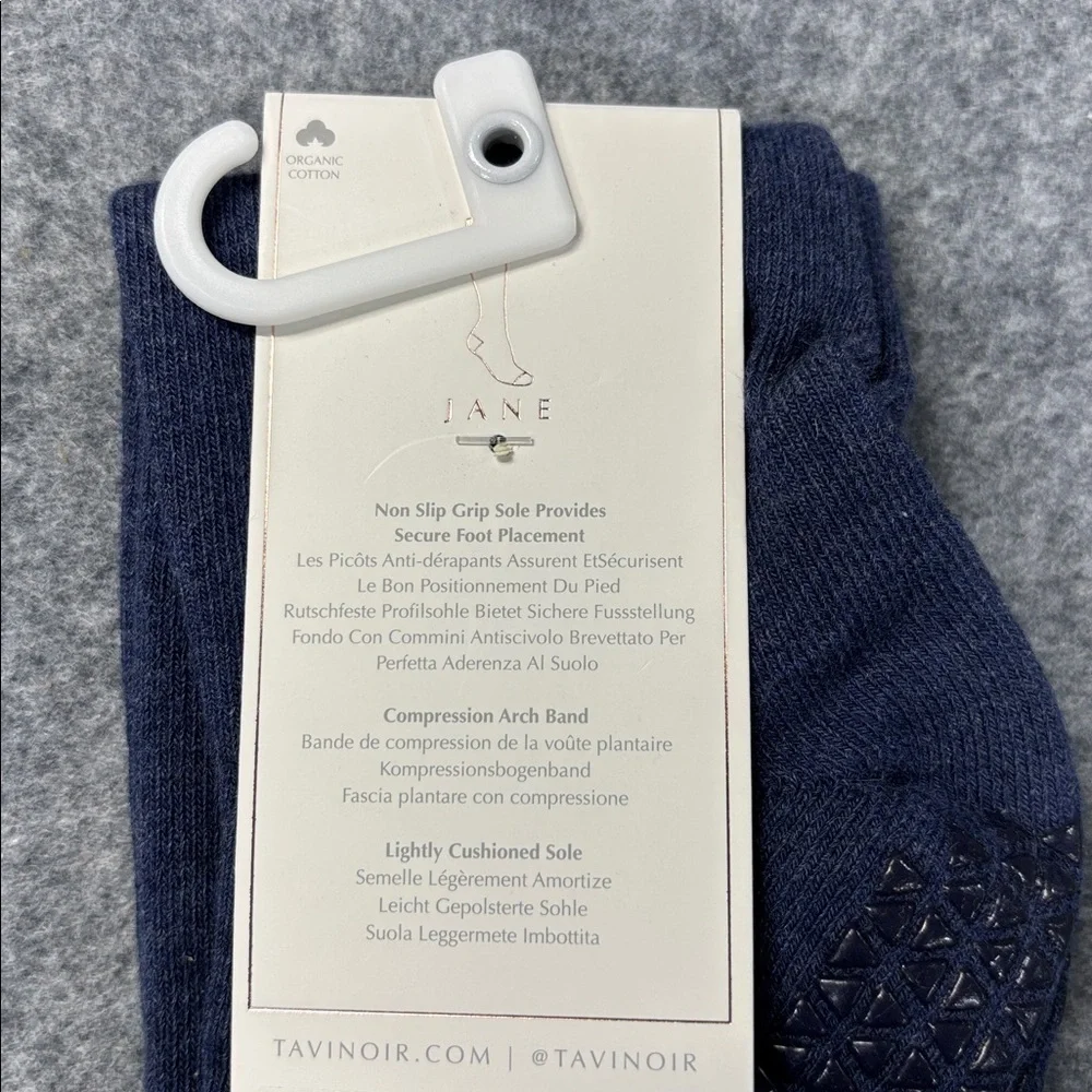 Tavi Grip  Jane non slip grip organic cotton  Socks in Blue small 6-8